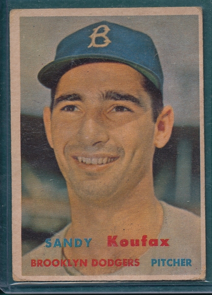 1957 Topps #302 Sandy Kouax