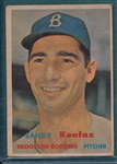 1957 Topps #302 Sandy Kouax