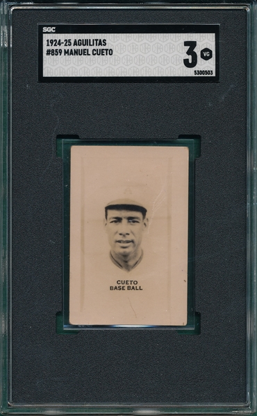 1924-25 Aguilitas #859 Manuel Cueto SGC 3