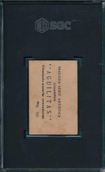 1924-25 Aguilitas #853 Valentin Dreke SGC 2.5