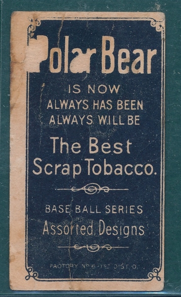 1909-1911 T206 Willis, Throwing, Polar Bear