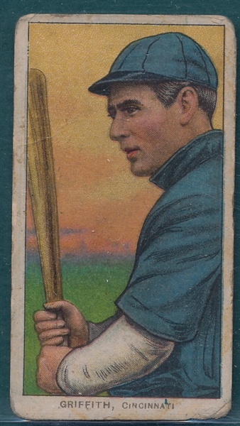 1909-1911 T206 Griffith, Batting, Polar Bear