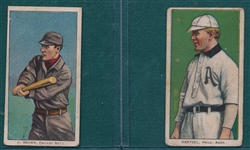 1909-1911 T206 Hartsel & Brown, Chicago, Lot of (2)