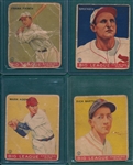 1933 Goudey Lot of (8) W/ Frisch