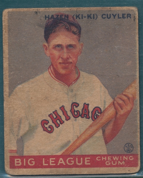 1933 Goudey #23 Kiki Cuyler
