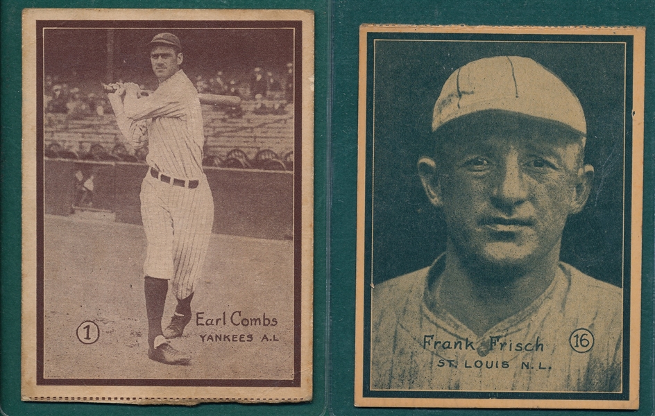 1931 W517 Lot of (5) W/ Frisch & Combs