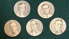 1909-11 Colgan Chips Lot of (5)