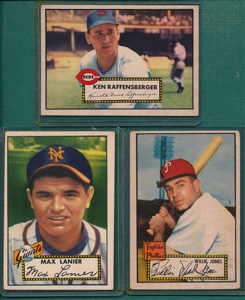 1952 Topps Lot of (7) W/ Simmons