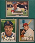 1952 Topps Lot of (7) W/ Simmons