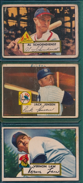 1952 Topps Lot of (18) W/ Schoendienst