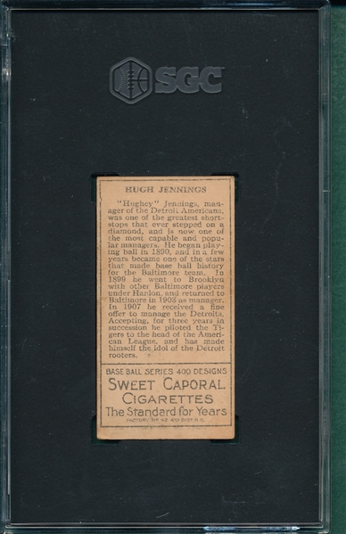 1911 T205 Jennings Sweet Caporal Cigarettes SGC 5