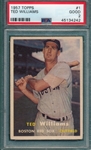 1957 Topps #1 Ted Williams PSA 2