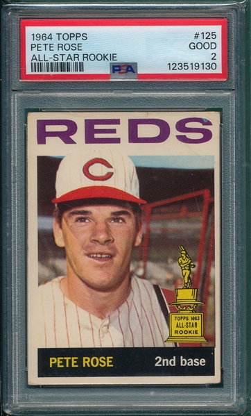 1964 Topps #125 Pete Rose PSA 2