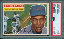 1956 Topps #15 Ernie Banks PSA 4 *Gray*