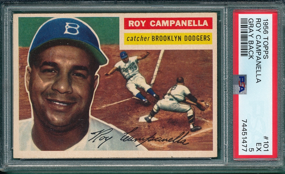 1956 Topps #101 Roy Campanella PSA 5 *Gray*