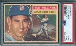 1956 Topps #5 Ted Williams PSA 2 (MK) *White*
