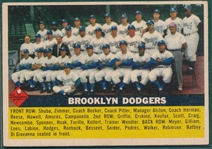 1956 Topps #166 Brooklyn Dodgers Team
