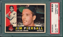 1960 Topps #159 Jim Piersall PSA 8