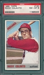 1966 Topps #150 Rocky Colavito PSA 8