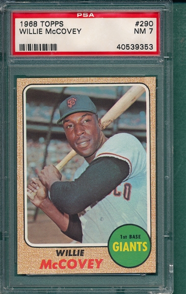 1968 Topps #290 Willie McCovey PSA 7