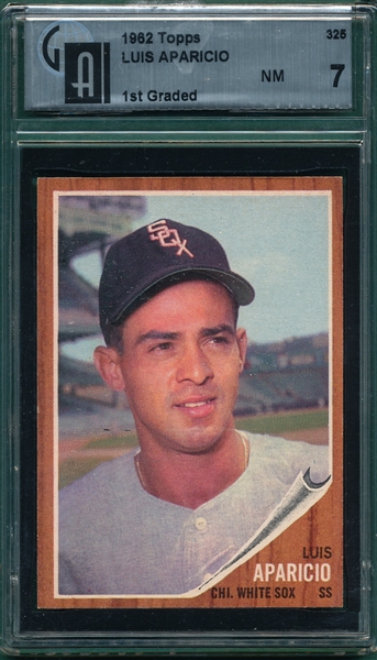 1962 Topps #325 Luis Aparicio GAI 7