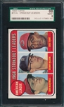 1969 Topps #11 AL Strikeout Leaders SGC 88