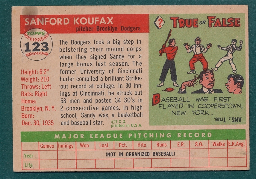 1955 Topps Baseball Complete Set (206)