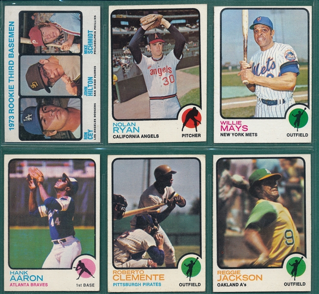 1973 Topps Baseball Complete Set (660) W/ Schmidt, Rookie