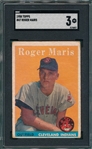 1958 Topps #47 Roger Maris SGC 3 *Rookie*