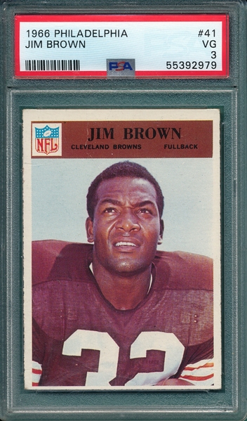 1966 Philadelphia #41 Jim Brown PSA 3
