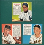 1953-54 Red Man Lot of (3) W/ Rizzuto