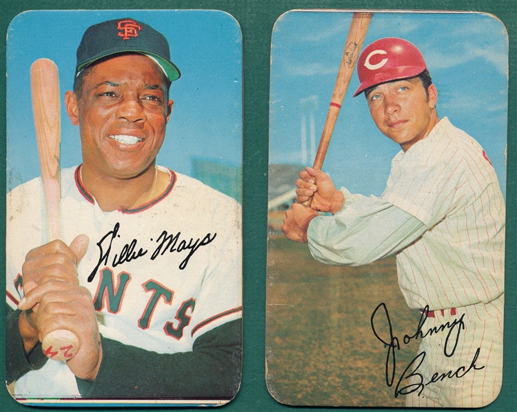 1970 Topps Super Bench & Mays, Lot of (2)