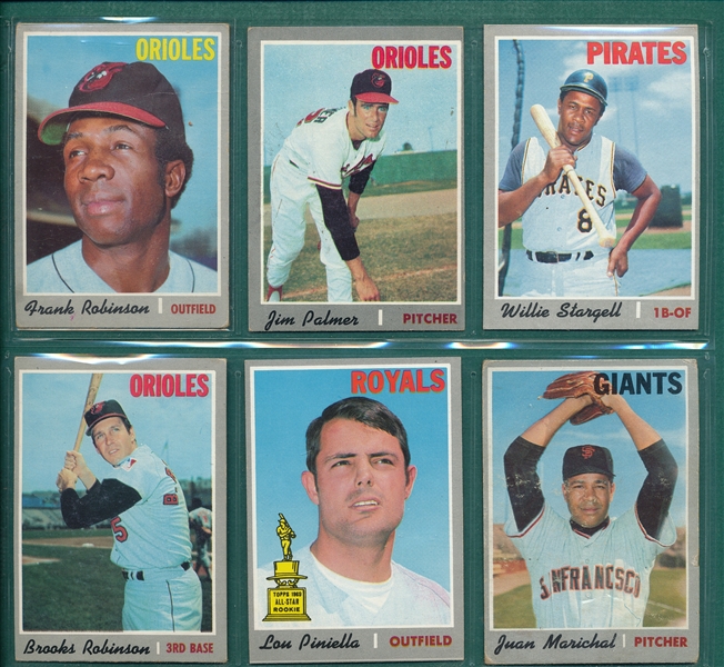 1970 Topps Lot of (11) W/ Frank Robinson