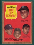 1962 Topps #53 AL HR Leaders W/ Maris & Mantle