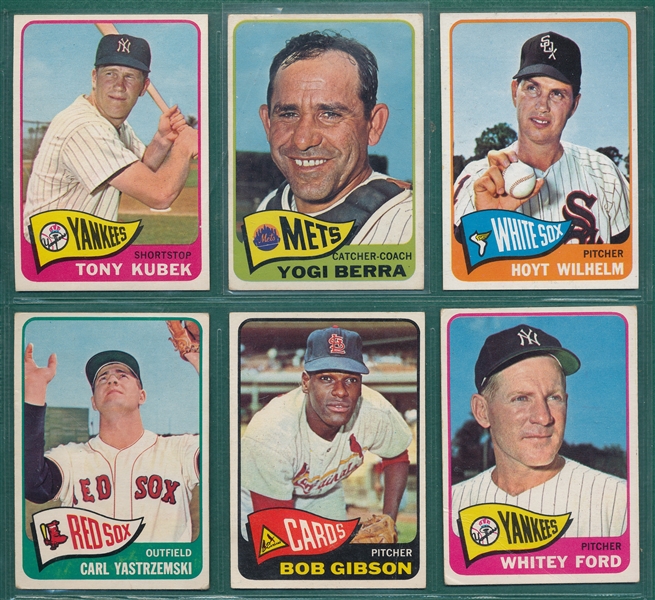 1965 Topps Lot of (6) W/ Berra