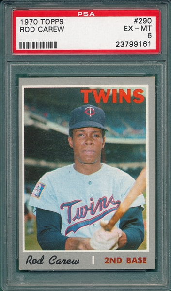1970 Topps #290 Rod Carew PSA 6