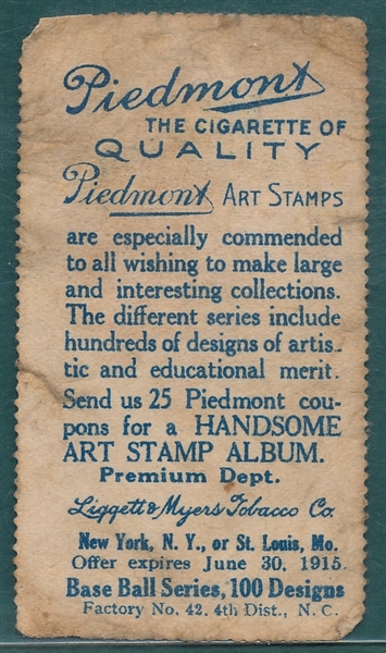 1914 T330-2 Ames Piedmont Art Stamps