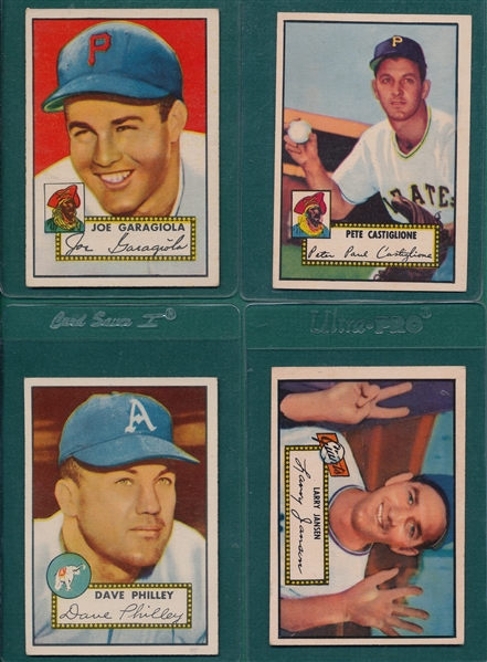 1952 Topps Lot of (4) W/ Garagiola
